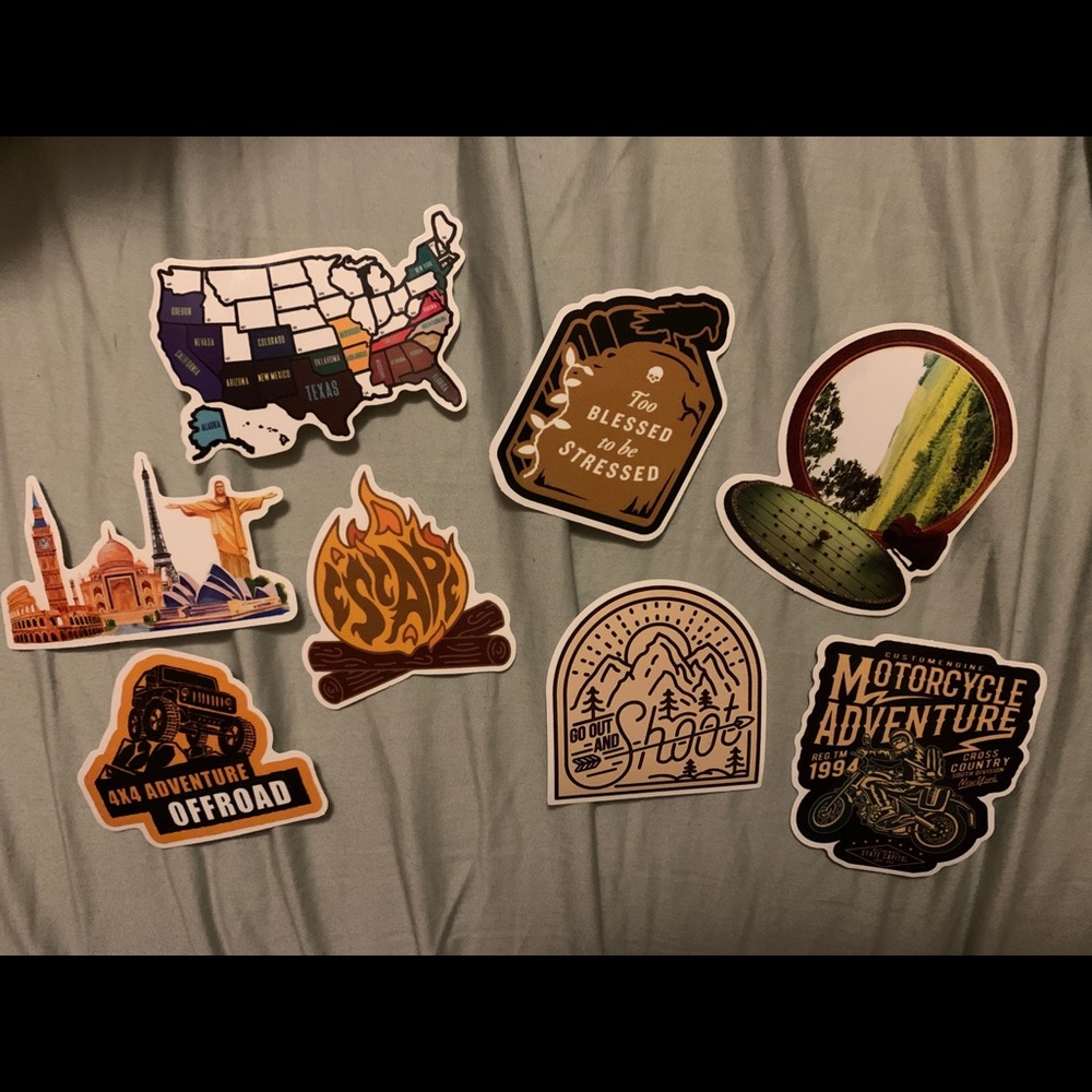 🚫❌ sold full set ❌🚫Outdoor adventure stickers